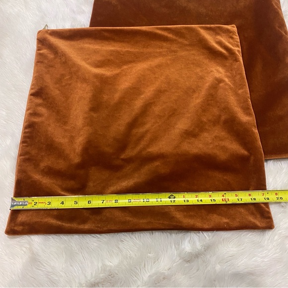 Amber Velvet Throw Pillow Covers | Set of 2 - Picture 6 of 6